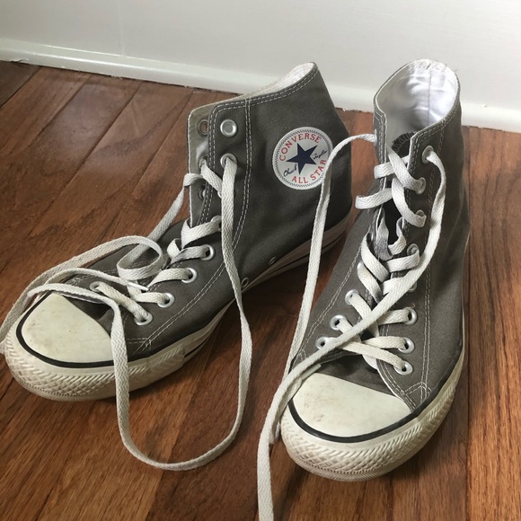 Converse Shoes - Converse All Star grey high tops